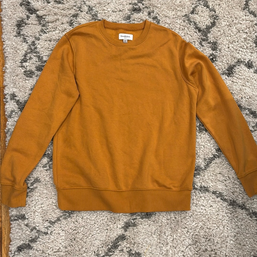 Goodfellow Men’s Mustard Yellow Sweatshirt